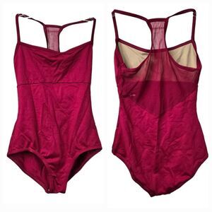 Suffolk Petite Empire Camisole Leotard – Fuchsia Mesh Racerback Ballet Dancewear